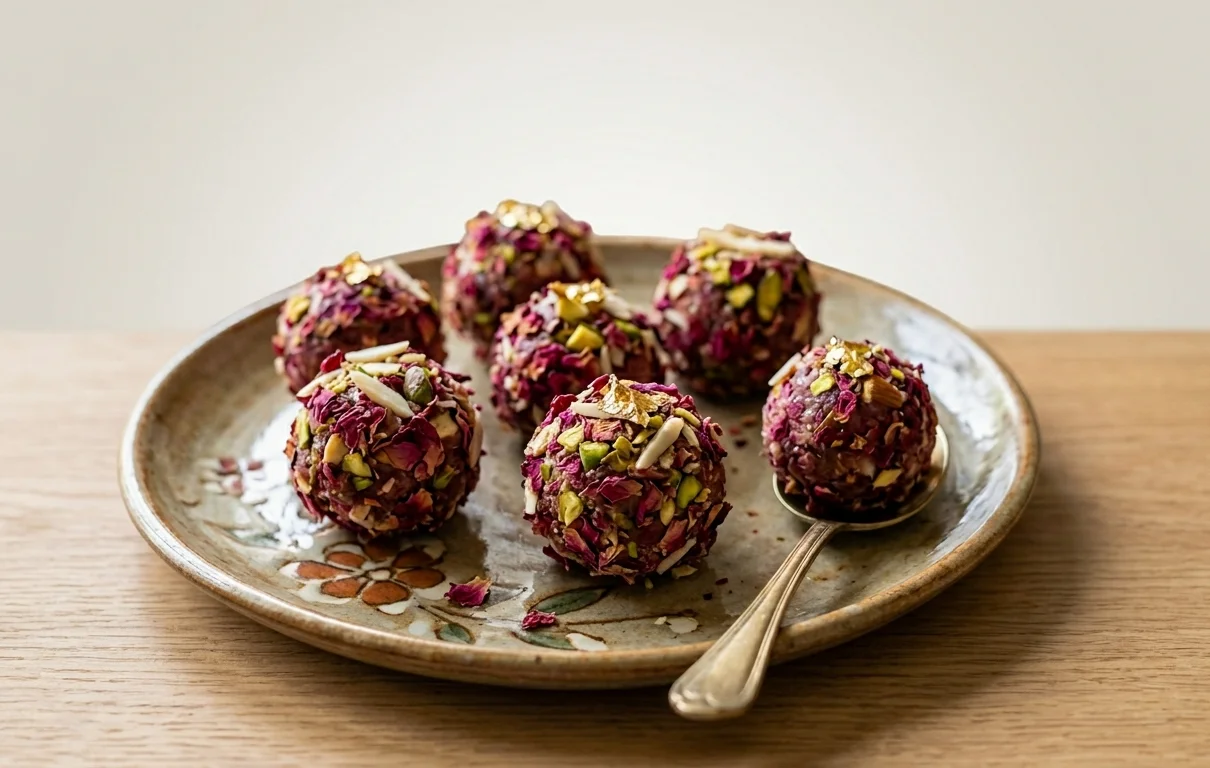 Rose Dryfruit Laddu view 1